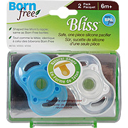 Bliss Button Pacifier Blue - 