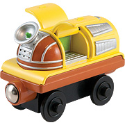 Wooden Railway Action Chugger Mobile Command Car w/ Lights & Sounds - 