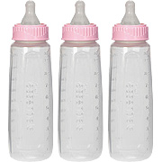 Gerber first essentials clear view bottle 9oz, 3pk, med flow, latex - 