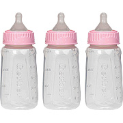 Gerber first essentials clear view bottle 5oz, 3pk, slow flow, silicone - 
