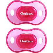 Gerber first essentials comfort fit pacifier, sz1, 2pk, silicone - 