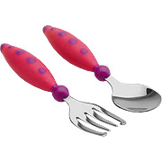 Graduates safety fork & spoon set, 2pk - 