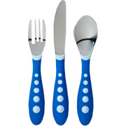 Gerber Graduates kiddy cutlery fork, knife & spoon set, stainless steel - 