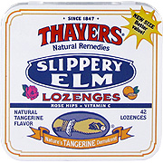 Slippery Elm Rose Hips Tangerine Lozenges - 
