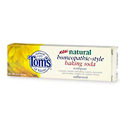 Toothpaste Homeopathic Style Unflavored Baking Soda - 