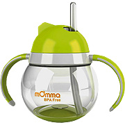 mOmma Straw Cup w/ Dual Handles Green - 