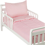 Percale Toddler Bedding Sets Pink With Stars - 