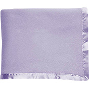 Fleece 35"" x 45"" Blanket with Satin Trim Lavender - 