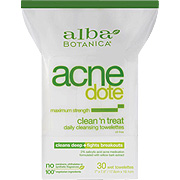 Natural ACNEdote Clean & Treat Facial Towelette - 