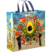 Shoppers Avocado Reusable Tote Bags 16'' x 15'' - 