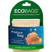 Organic Cotton Net Produce Bag w/ Drawstring 12'' x 15'' - 