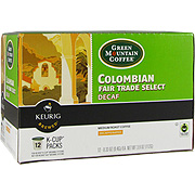 Gourmet Single Cup Coffee Colombian Fair Trade Select Decaf Green Mountain Coffee - 