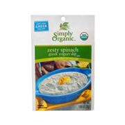 Zesty Spinach Greek Yogurt Dip Mix Cert. Org - 