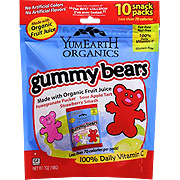 Organic Gummy Bears & Worms Organic Gummy Bears Family Size - 