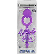 L Amour Silicone Beaded Vibro Ring Purple - 