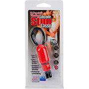 Vibrating Silicone Stud Lasso Red - 