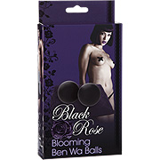 Black Rose Blooming Ben Wa Balls Black - 