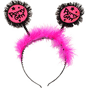 Party Girl Headband-Black/Pink - 