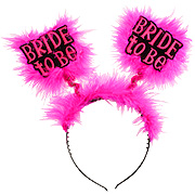 Bride To Be Headband-Black/Pink - 