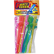 Party Pecker Straws. Asst. Color - 