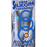 Super Silicone C Rings 3 Blue - 