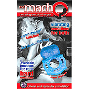 Macho Pulsating Erection Keeper Blue - 