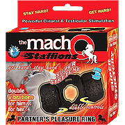 Macho: Partners Pleas. Vib. C-Ring Black - 