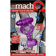 Macho Dbl Cr W/Clit Tickler WP Purple - 
