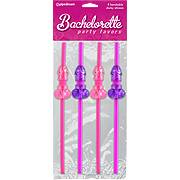BP Bendable Dicky Straws Pink/Purple - 