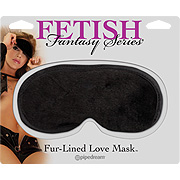 FF Fur & Satin Blindfold Black - 