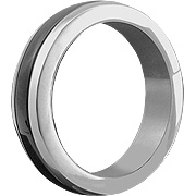 H2H C Ring Stainless 1.75in Chrome w/Black - 