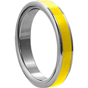 H2H C Ring Stainless 1.85in Chrome w/Yellow - 