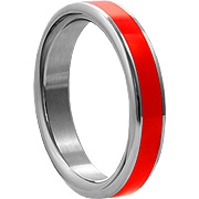 H2H C Ring Stainless 2in Chrome w/Red - 