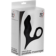 Adam And Eve Silicone Prostate Massager Black - 