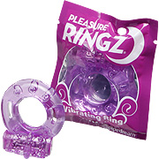 Vibrating Pleasure Ringz Purple - 