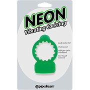 Neon Vibrating Cockring Green - 