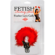 Fetish Fantasy Series Feather Love Cuffs Red - 