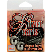 Silver Pearls In Black Case - 