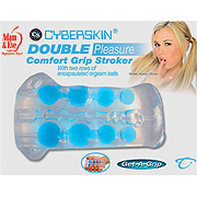 Cyberskin Double Pleasure Grip/Stroker - 