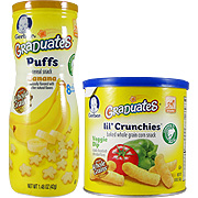 Gerber Graduates Lil Crunchies Veggie Dip + Puffs Banana - 