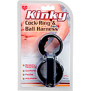 Tlc Kinky Cock Ring And Ball Harness Neoprene - 