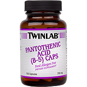 Pantothenic Acid, B5, 250mg - 