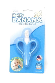 Special Edition BLUE Baby Banana Infant Teething Toothbrush - 