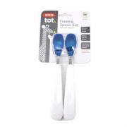 Feeding Spoon Set with Soft Silicone Navy - 