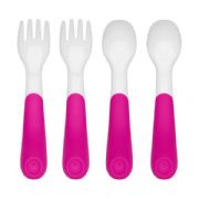 Plastic Fork & Spoon Multipack  Pink - 
