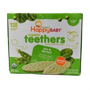 Gentle Teethers Organic Teething Wafers Pea & Spinach  - 