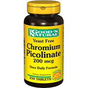 Chromium Picolinate 200mcg Yeast Free - 