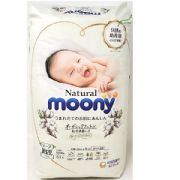 Moony Diaper Natural Type, Size NB, 63 pcs
