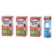 3 Pack Advanced plus MSM with FREE Lysol To Go Disinfectant Spray Crisp Linen - 