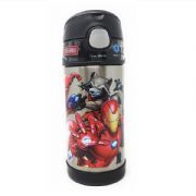 12 oz Stainless Steel Vaccum Insulated Straw Bottle Marvel Avengers - 